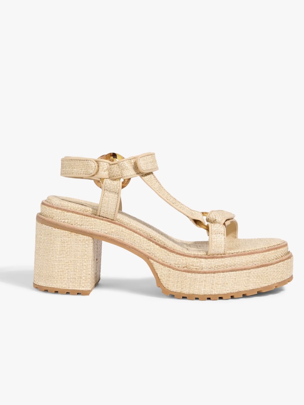 CULT GAIA SIZE 39 9 Elka‎ raffia platform sandals beige neutral shoes